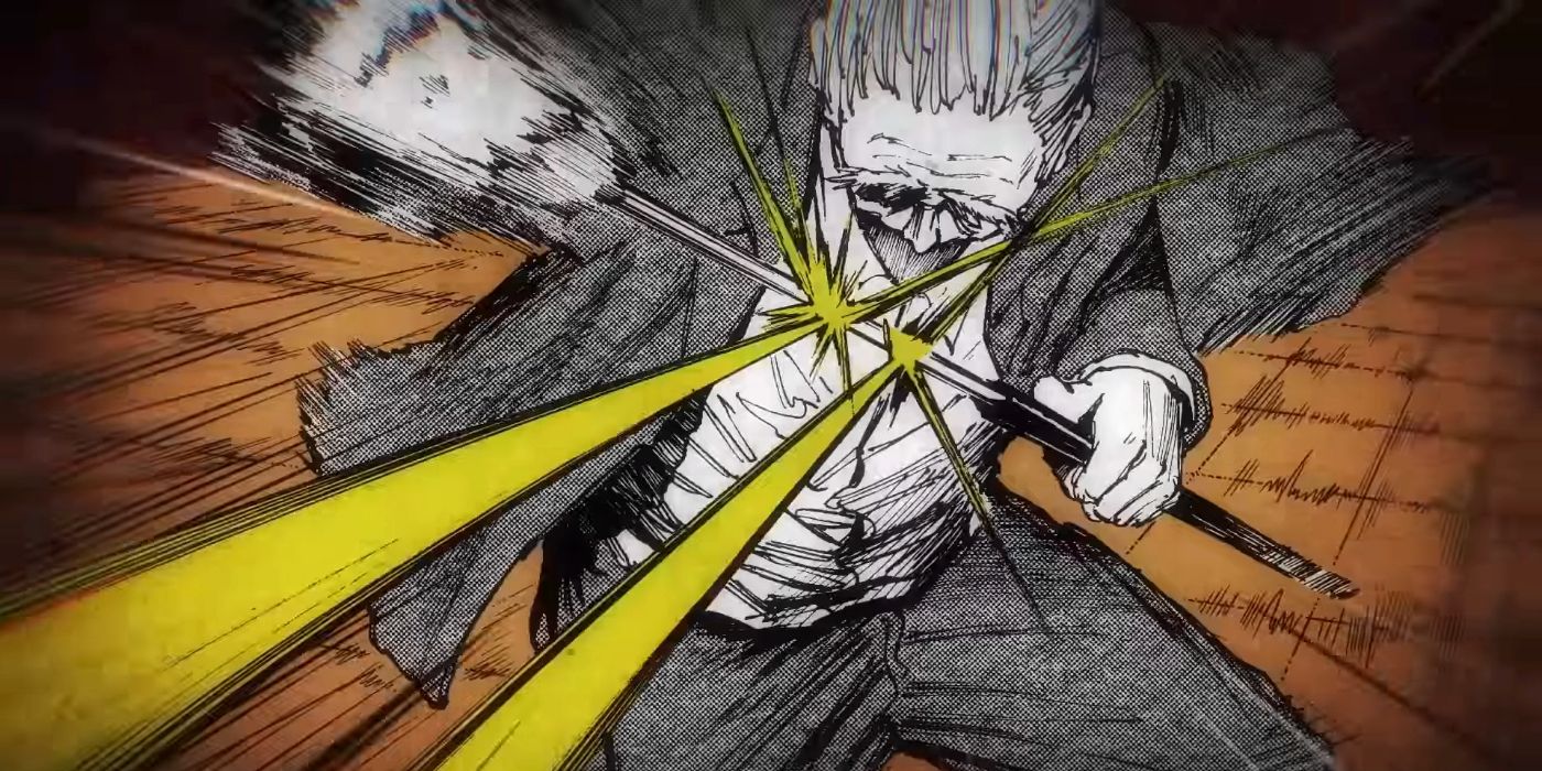 Art work from a PV for Sakamoto Days.