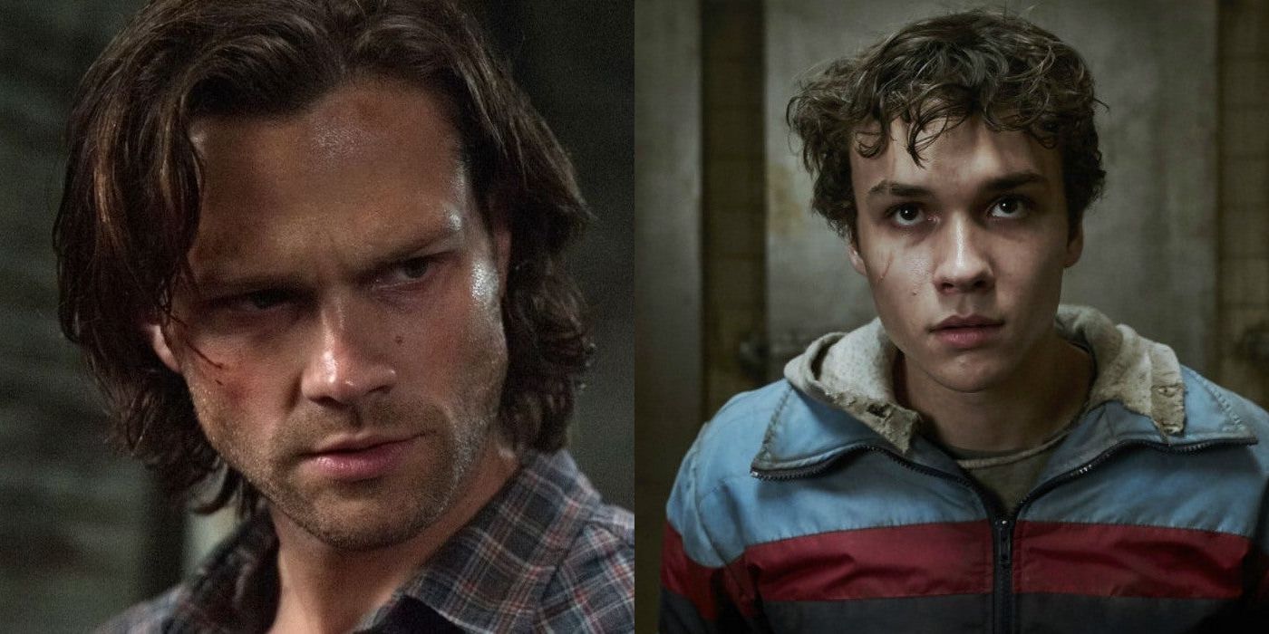 Side by Side image: Jared Padalecki as Sam Winchester in Supernatural; and Benjamin Wadsworth