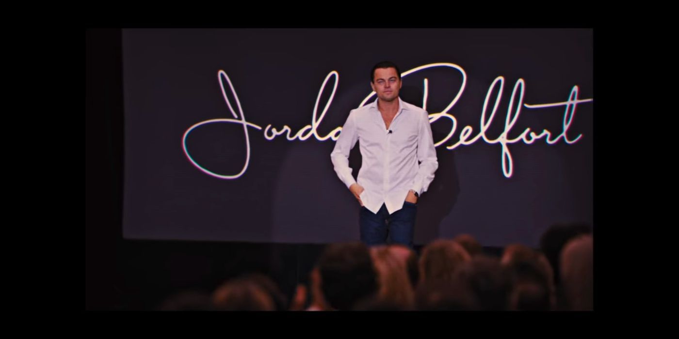 Leonardo DiCaprio in The Wolf of Wall Street