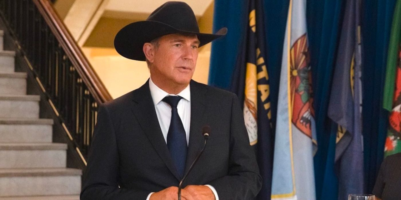 Kevin Costner as John Dutton on Yellowstone