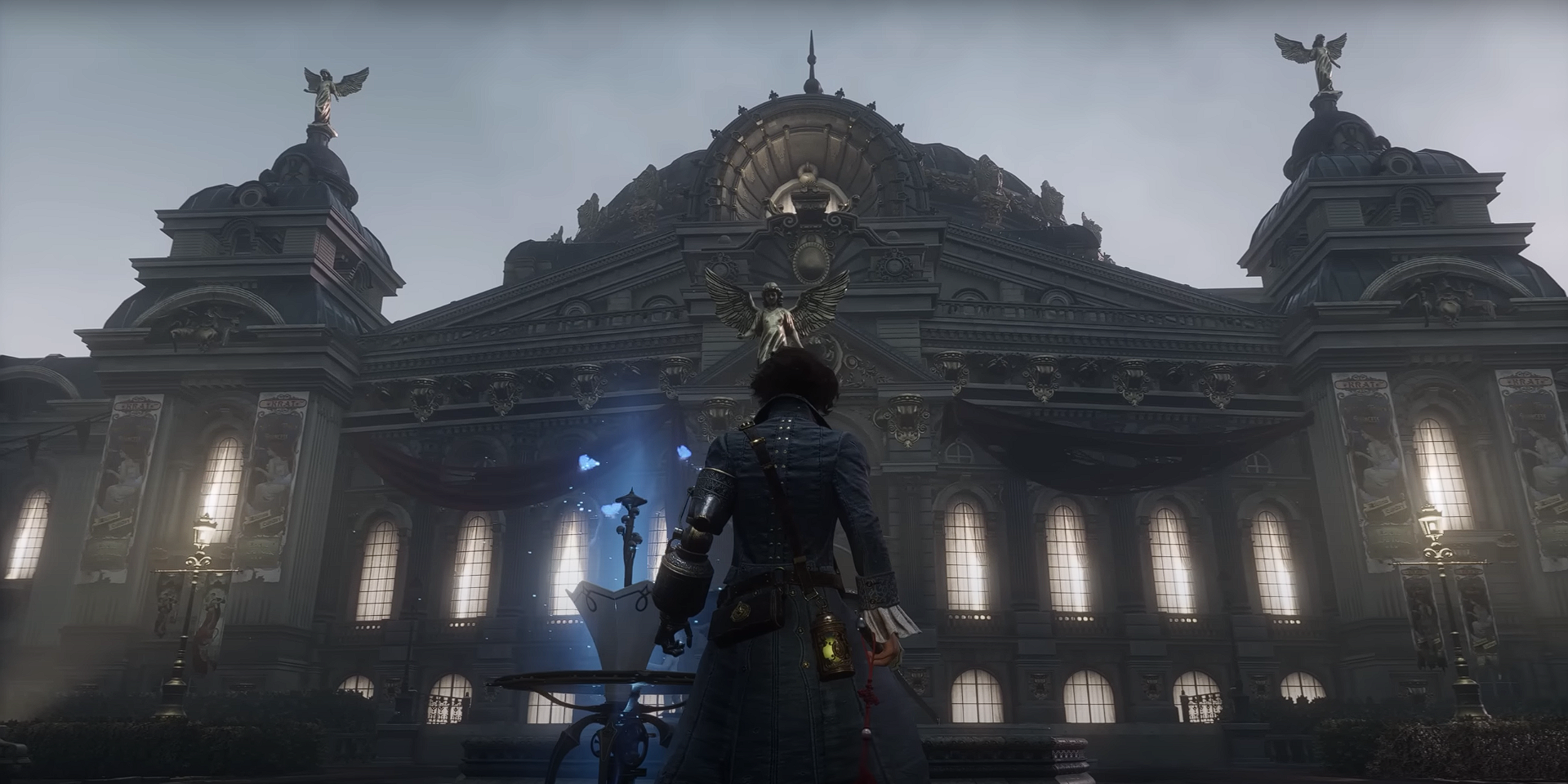 Pinocchio standing next to a Stargazer in Lies of P