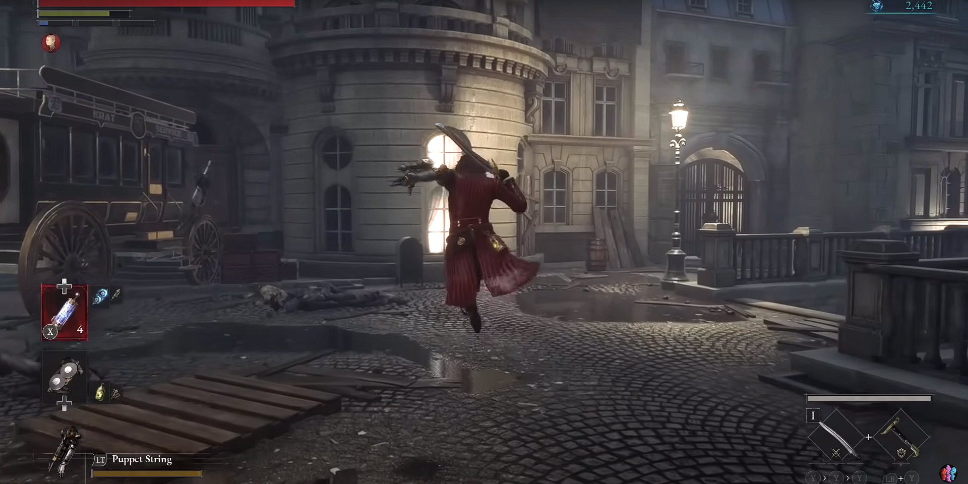 Pinocchio jumping in Lies of P