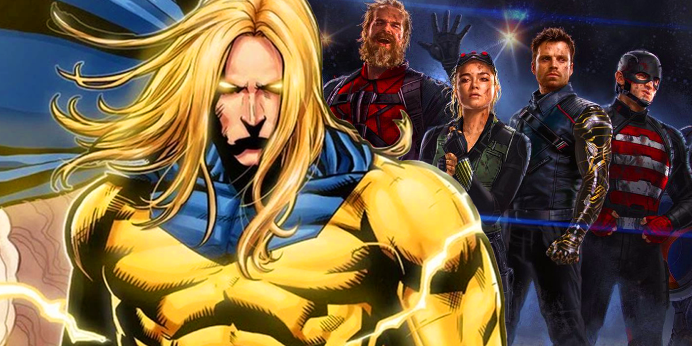 Sentry in Marvel Comics with the Thunderbolts in the MCU