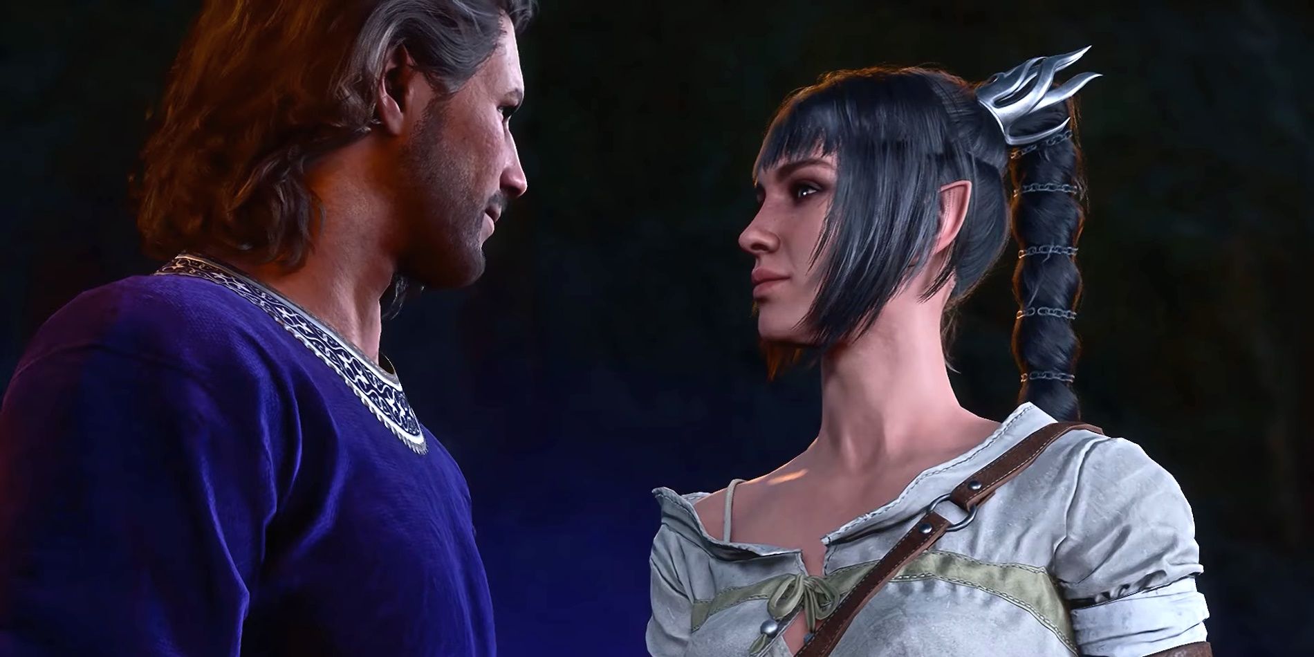 Shadowheart e Gale compartilham um visual romântico em Baldur's Gate 3