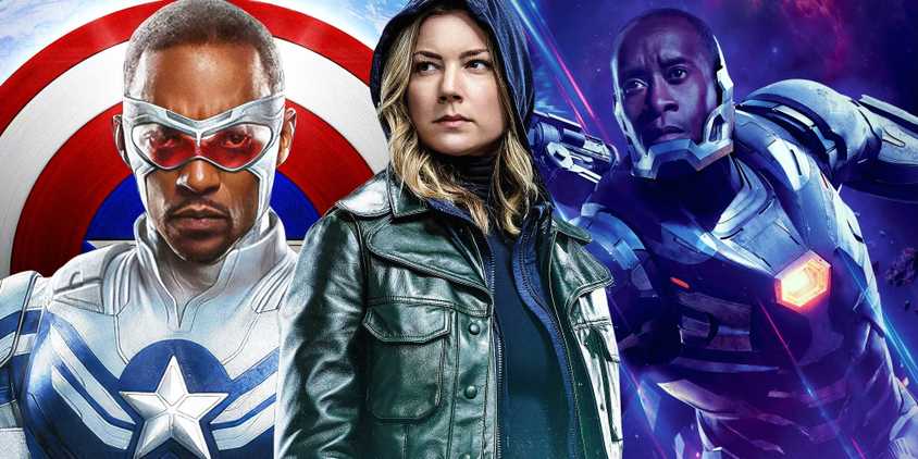 Sharon Carter/Power Broker in the MCU between War Machine and Captain America