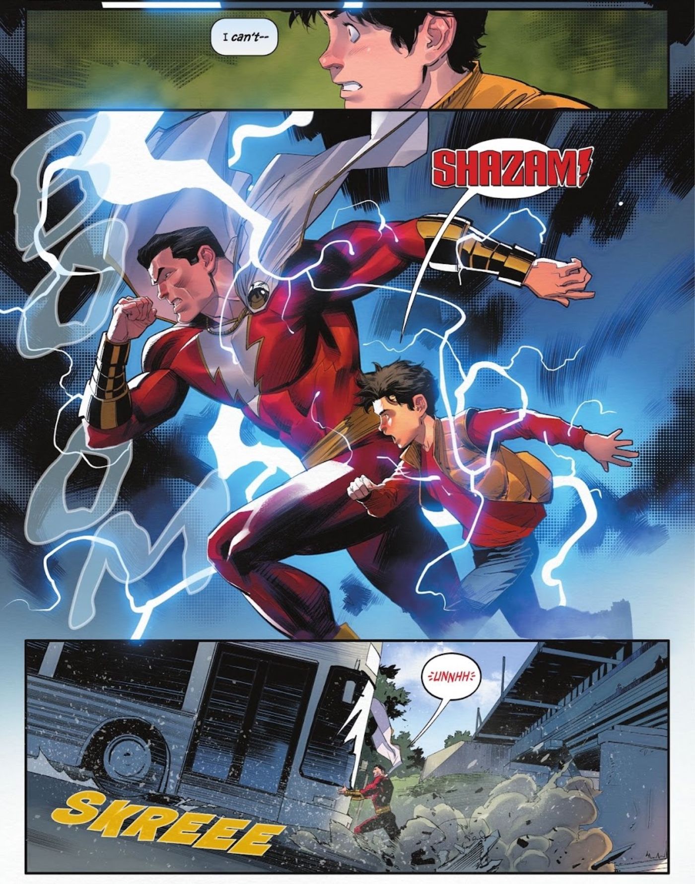Shazam Stops Bus Unlike Man of Steel