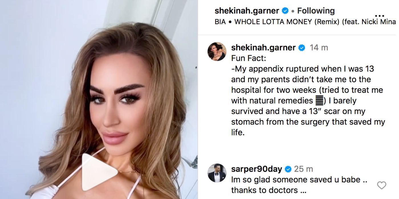 90 Day Fiance star Shekinah Garner's Instagram Post about her medical emergency