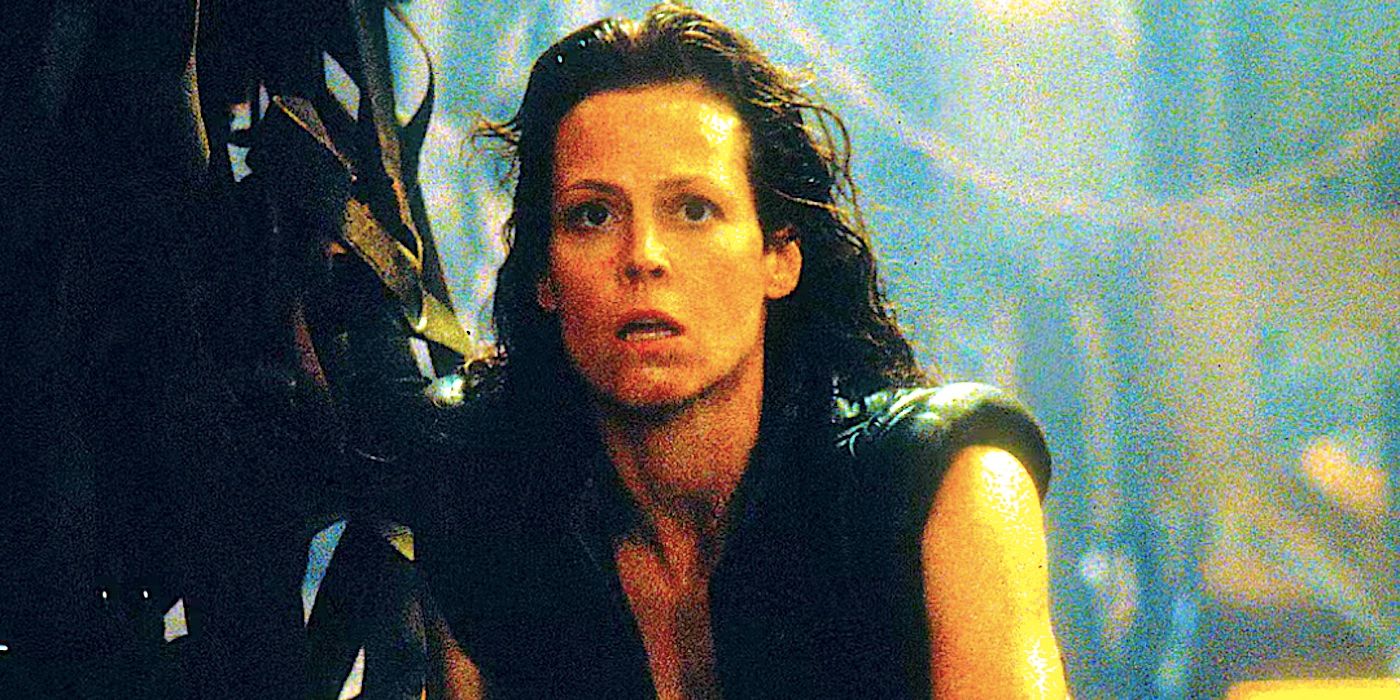 Sigourney Weaver como clone de Ripley em Alien Resurrection