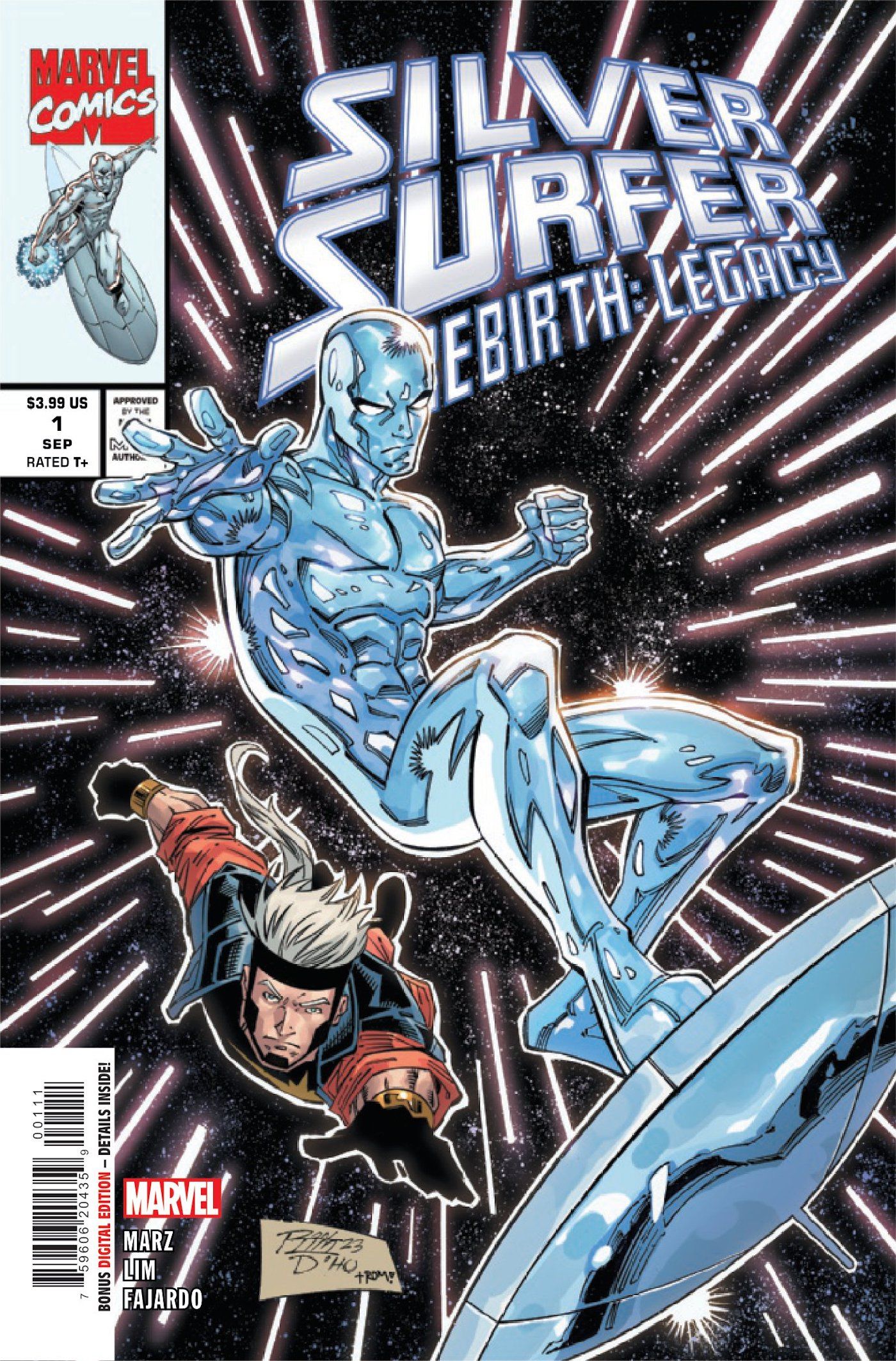 Silver Surfer Rebirth Legacy 1 Preview Cover