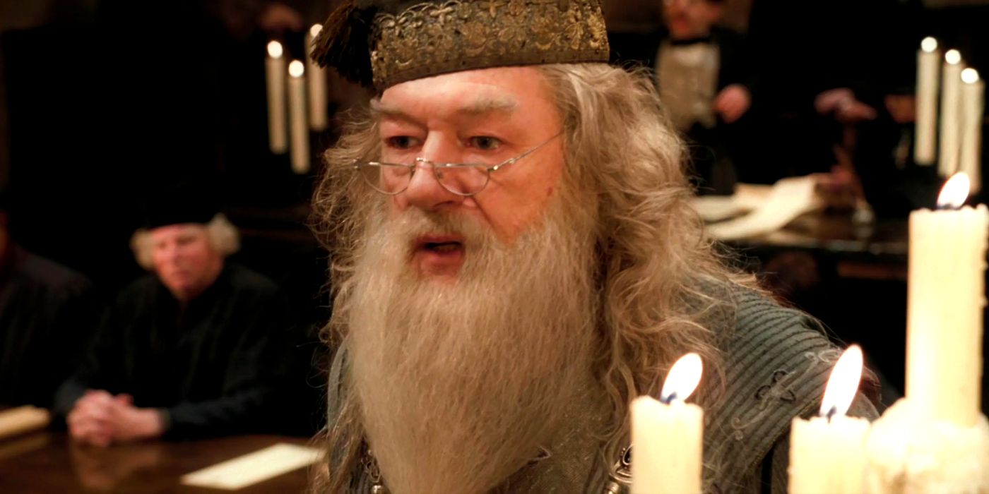 Sir Michael Gambon as Albus Dumbledore in Harry Potter and the Goblet of Fire