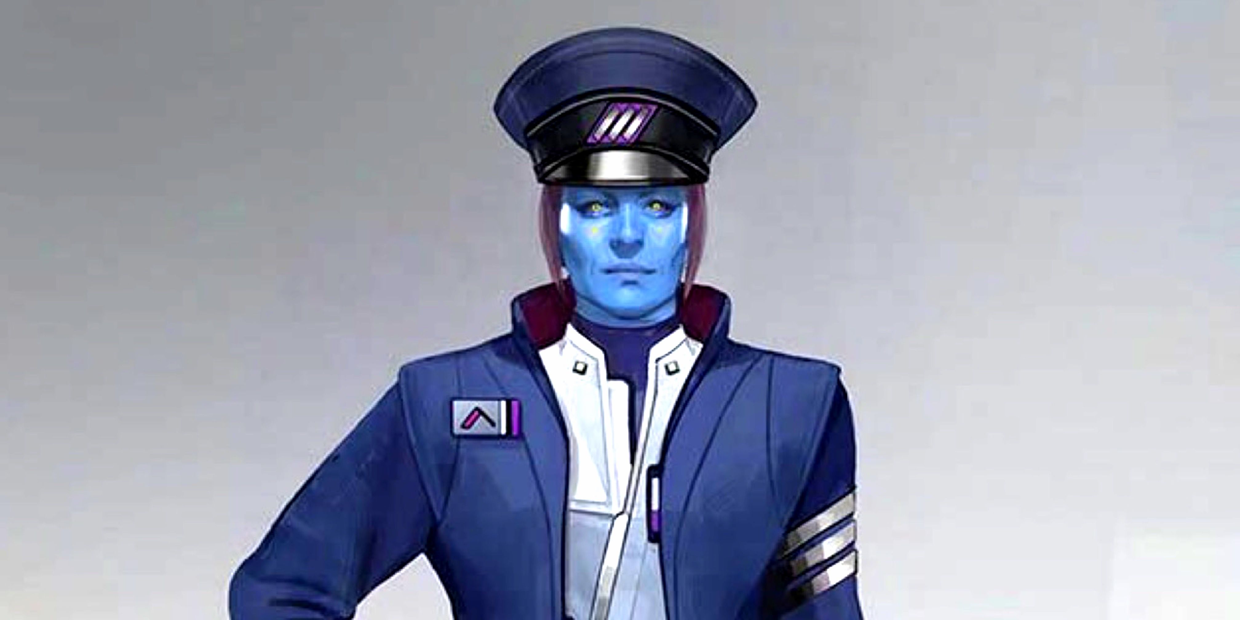 Concept art of Captain Riyola Keevan of the Halcyon