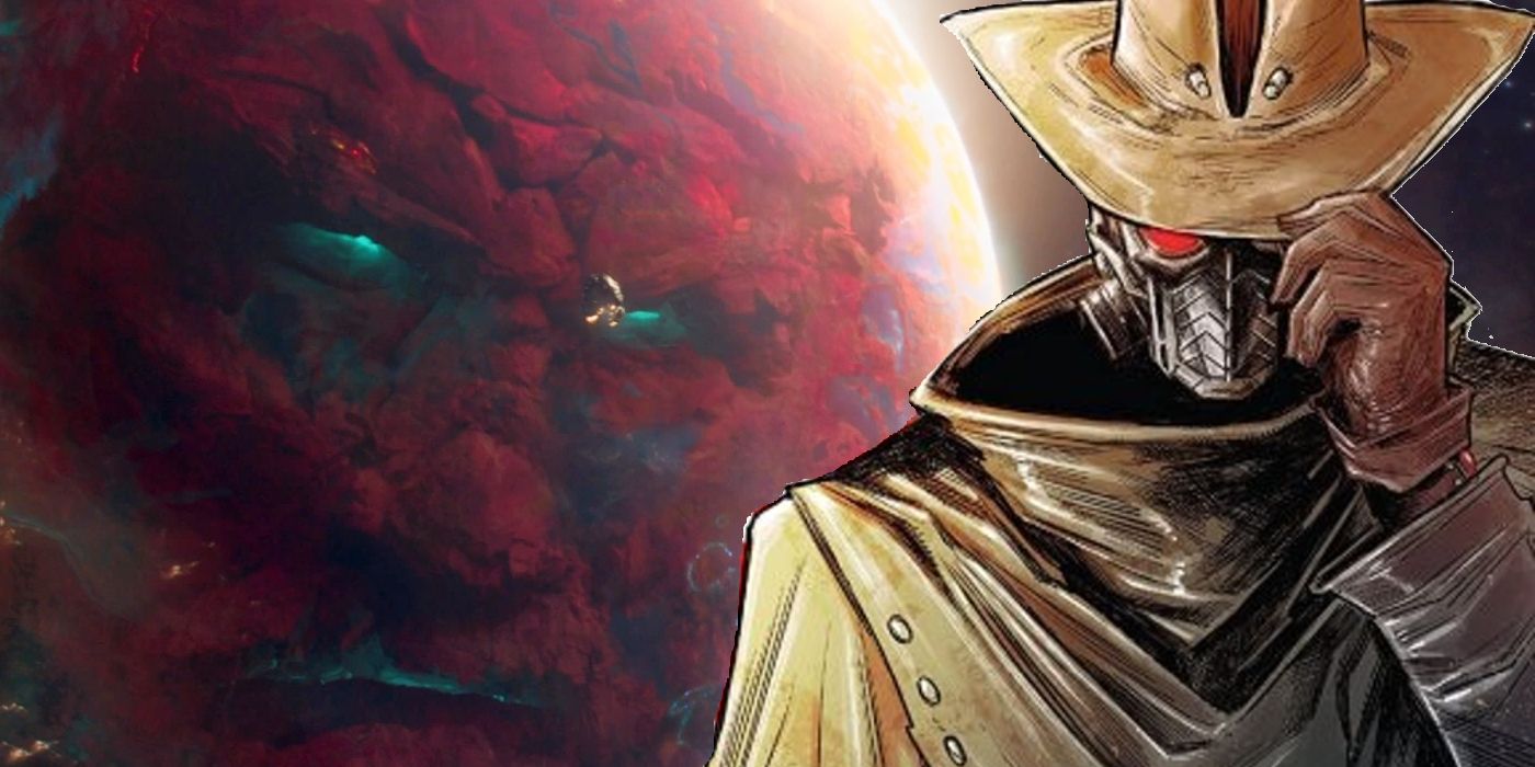 Star Lord and Ego the Living Planet