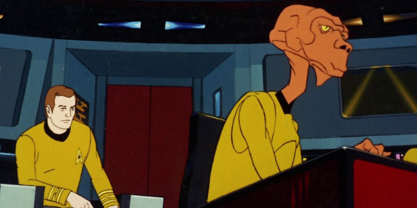 Star Trek Animated Series Arex and Kirk