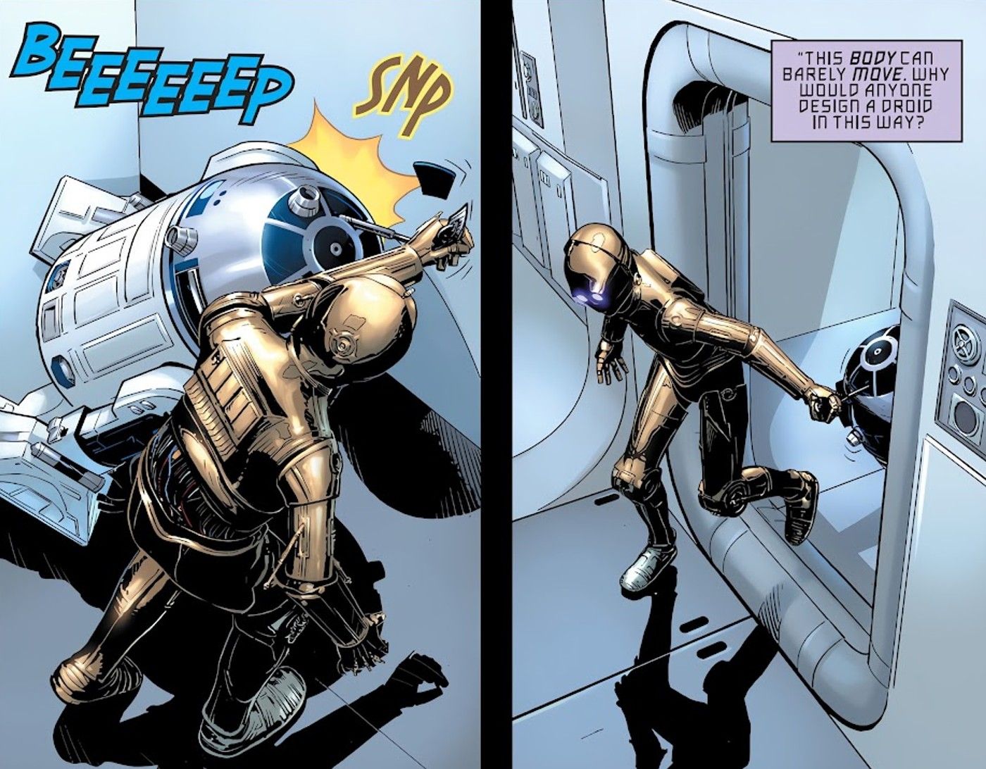 star wars c-3po walk