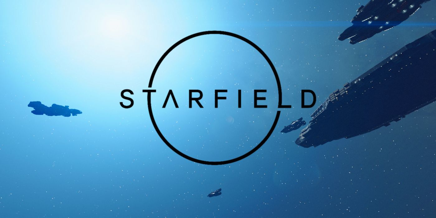 Starfield Logo with Space and Ships