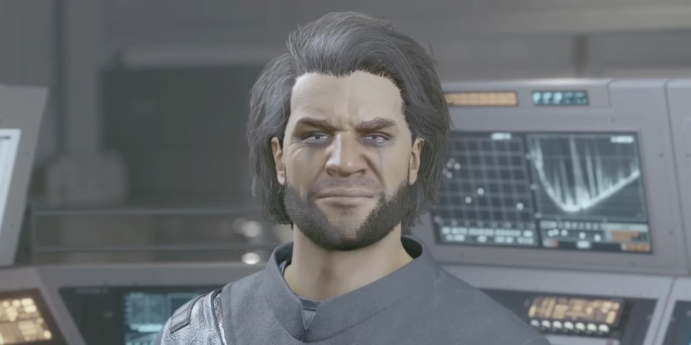 Tomisar grimaces in a screenshot from Starfield.