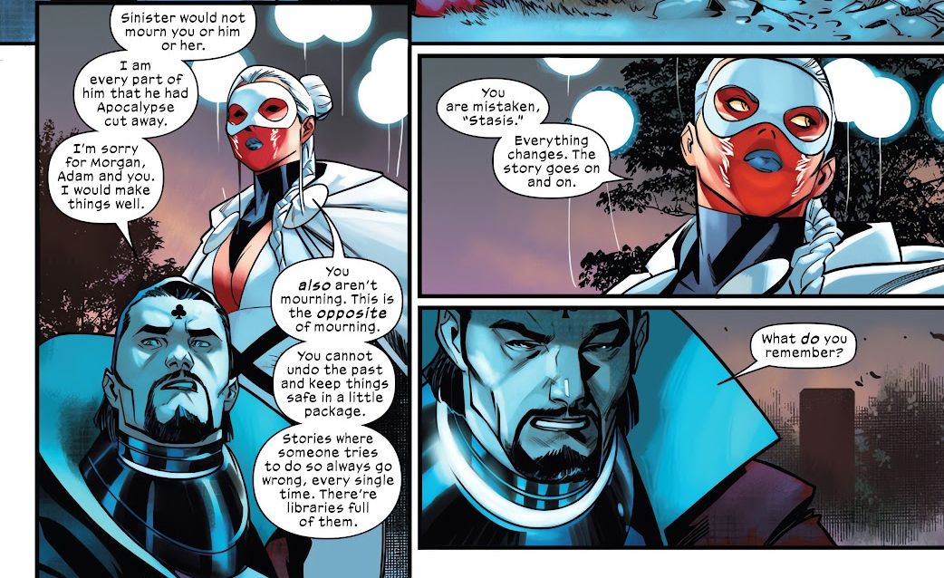Stasis and Mother Righteous from sinister four #1