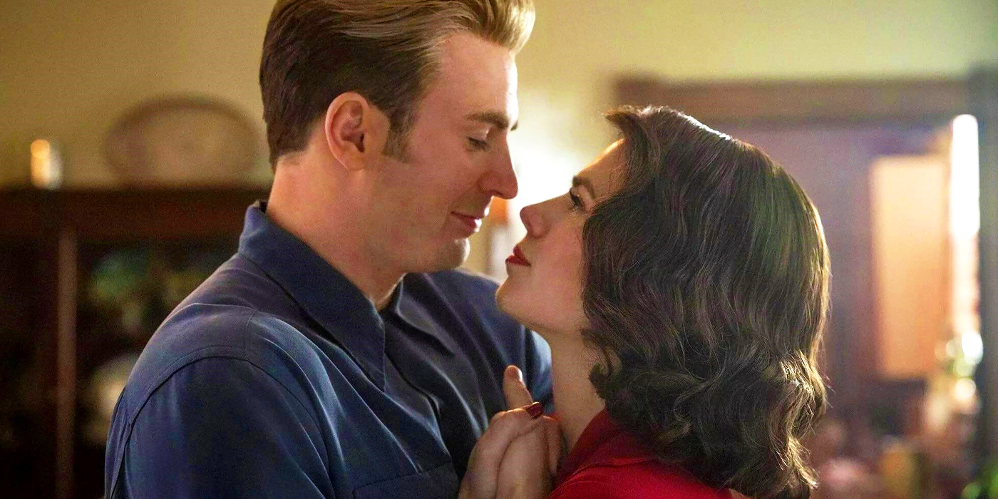 Steve Rogers and Peggy Carter in Avengers Endgame