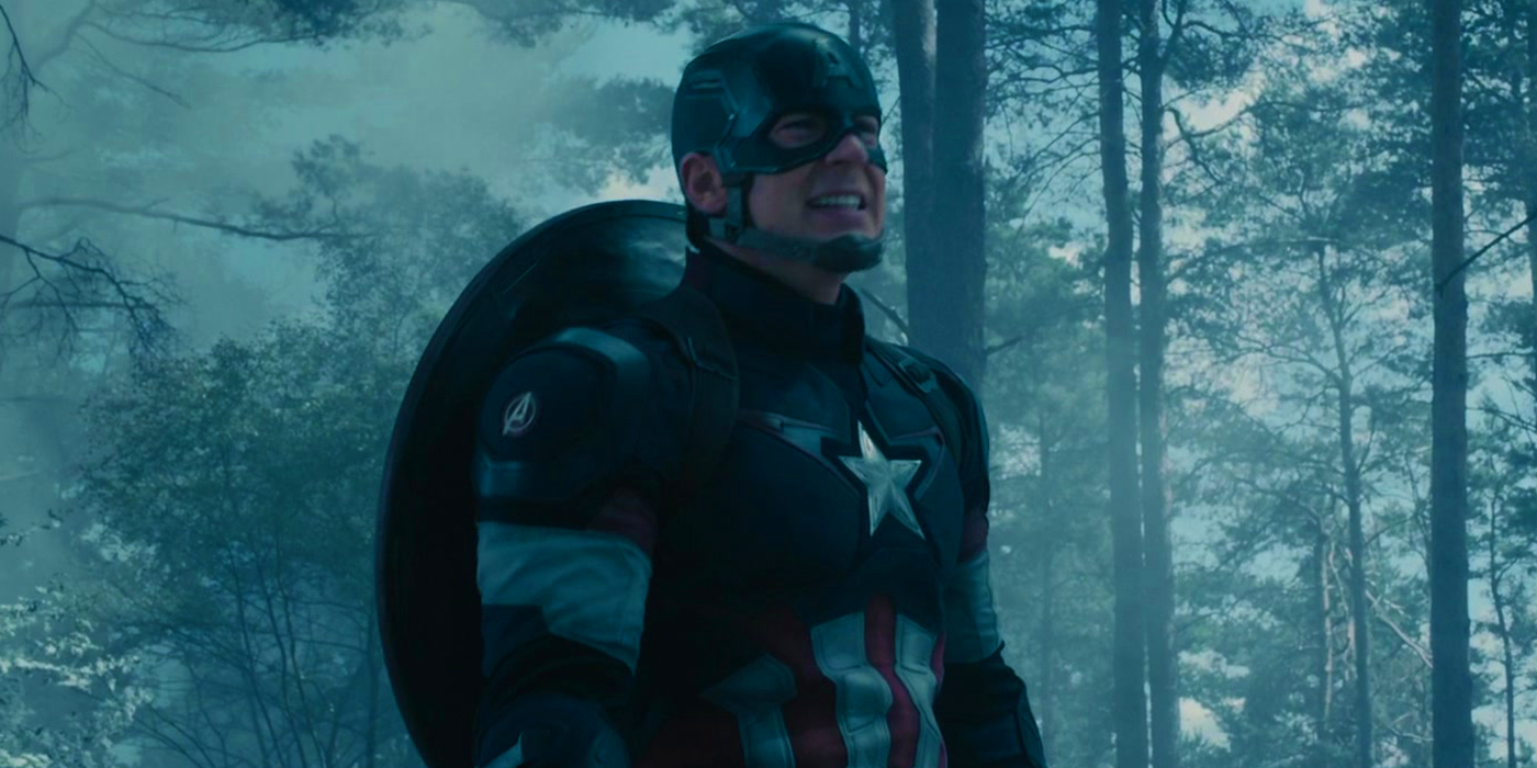 Steve Rogers' Captain America in opening battle of Avengers Age of Ultron