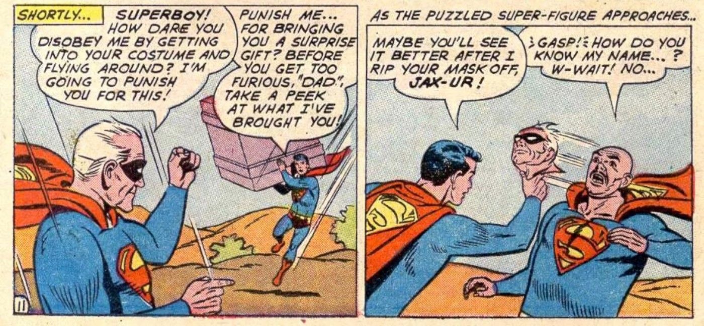 Superboy Unmasks Jax-Ur First Appearance