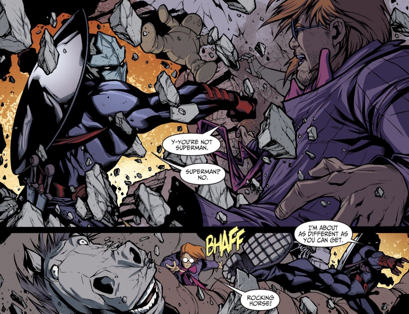 Superman Attacks Toyman