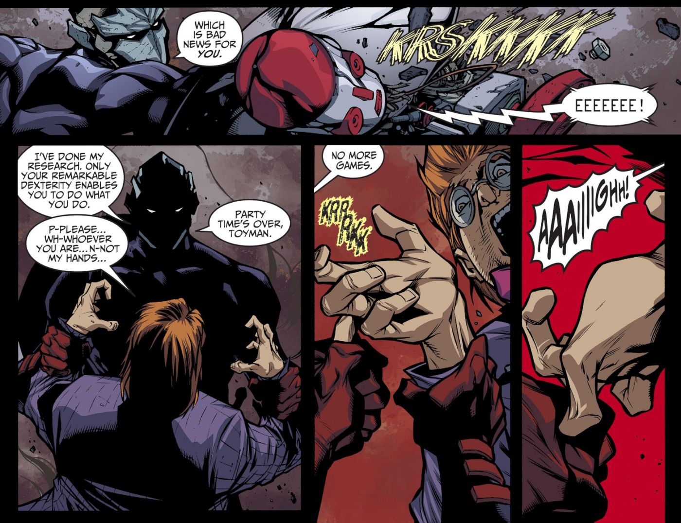 Superman Breaks Toymans Fingers