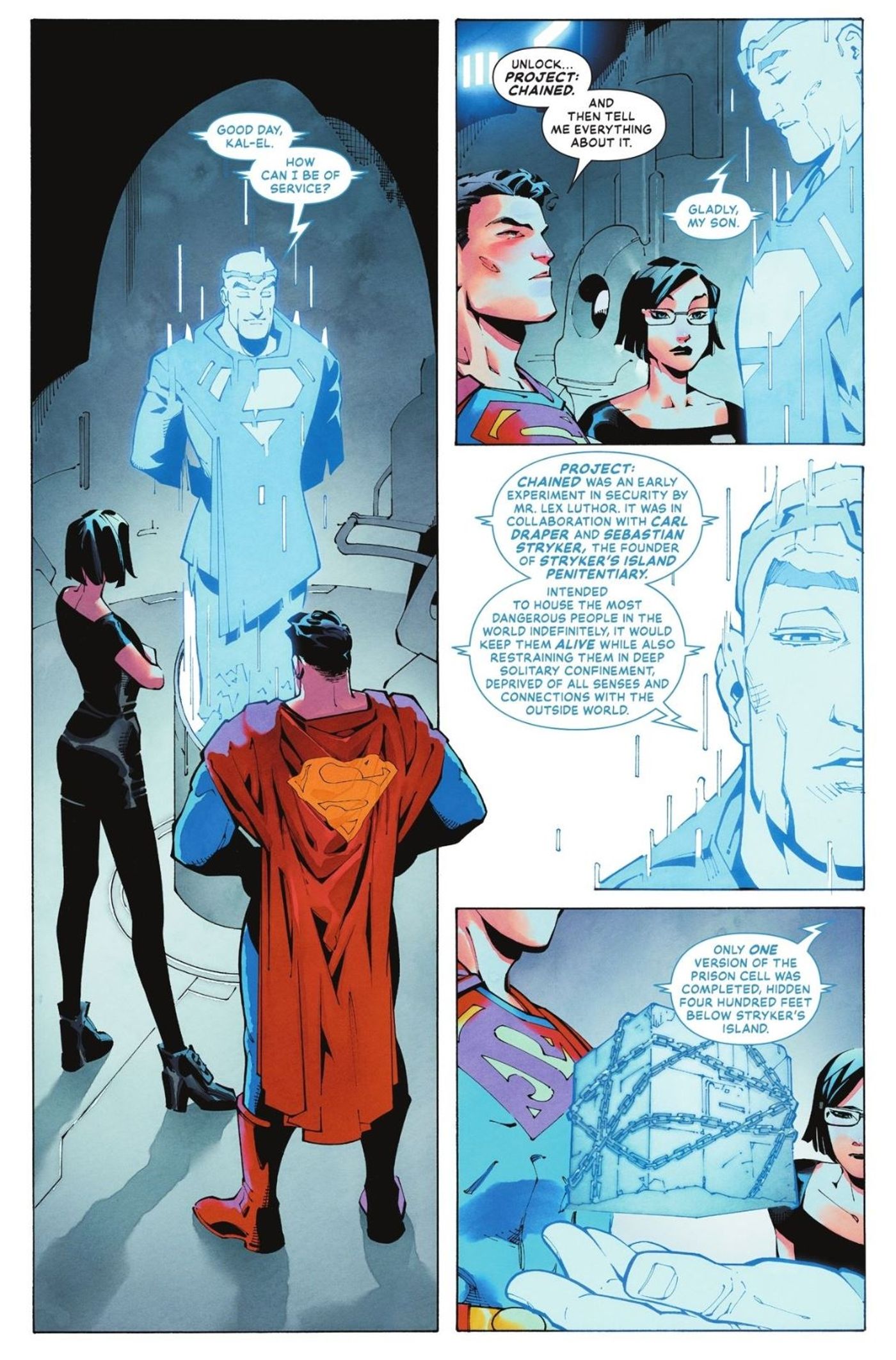 Superman Discovers the Chained DC