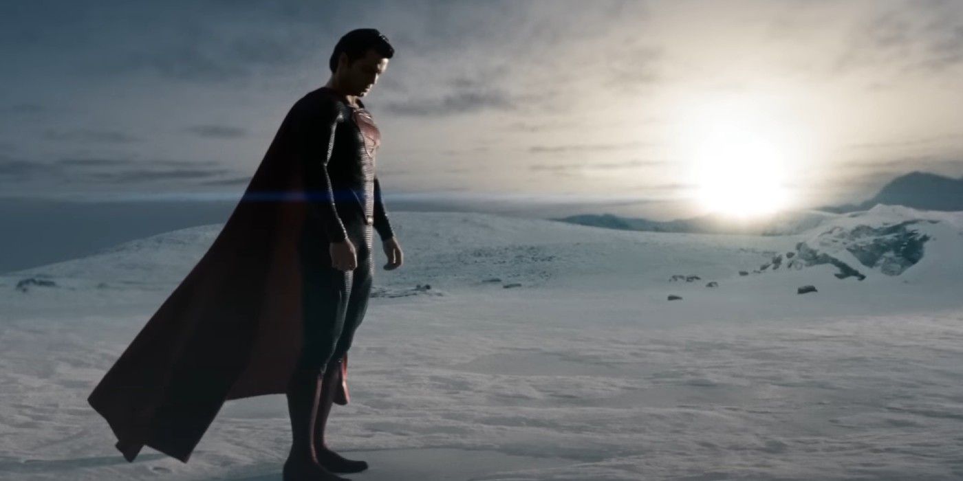 Superman prepares for his first flight in Man of Steel