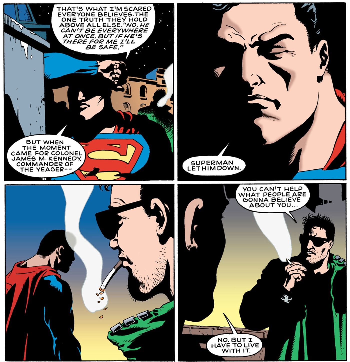 Superman Talks About His Fears with Hitman