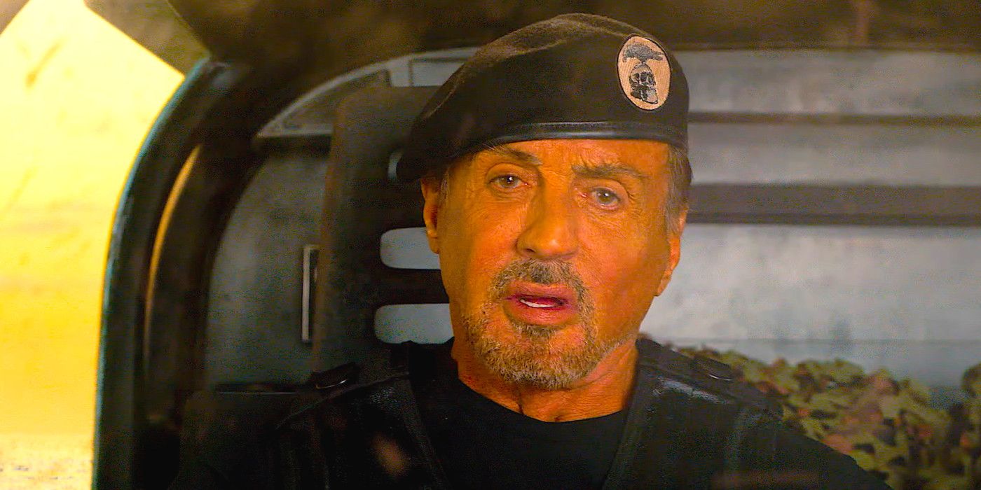 Sylvester Stallone in military gear in Expendables 4
