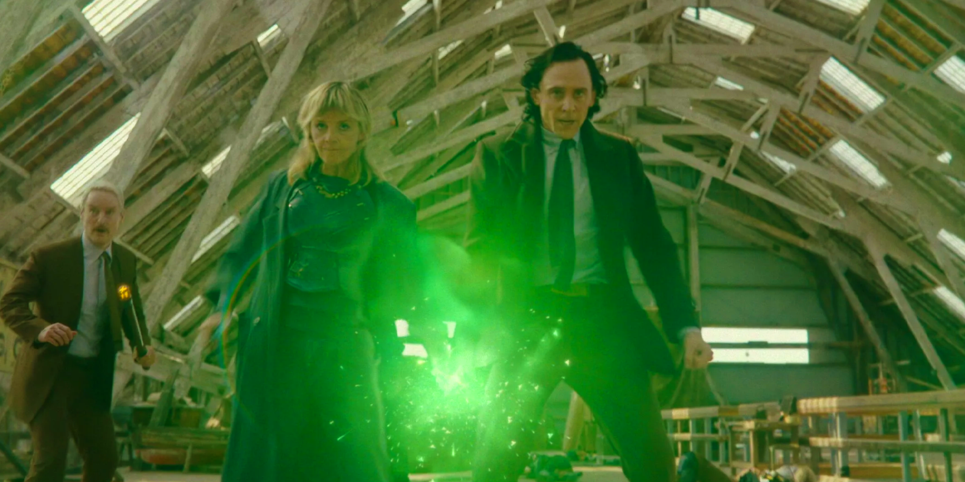 Sylvie and Loki using magic in Loki season 2