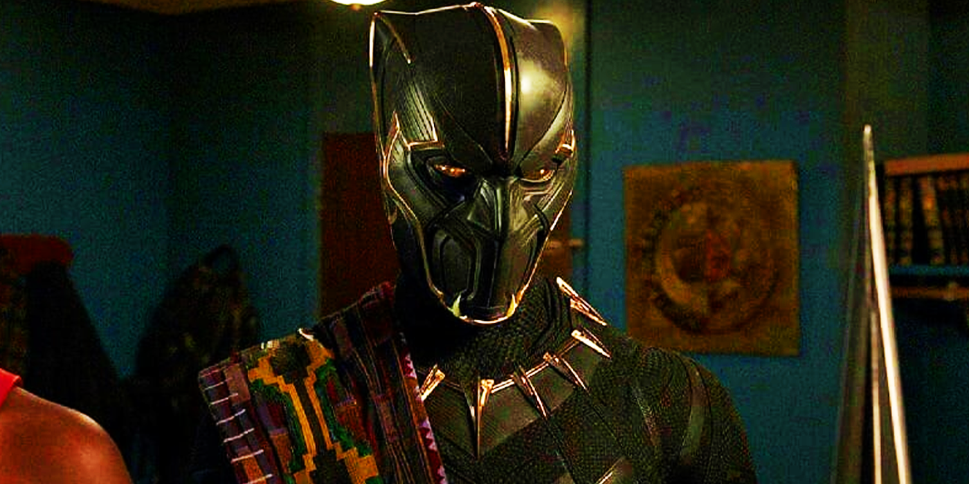 T'Chaka's Black Panther in the MCU's Black Panther