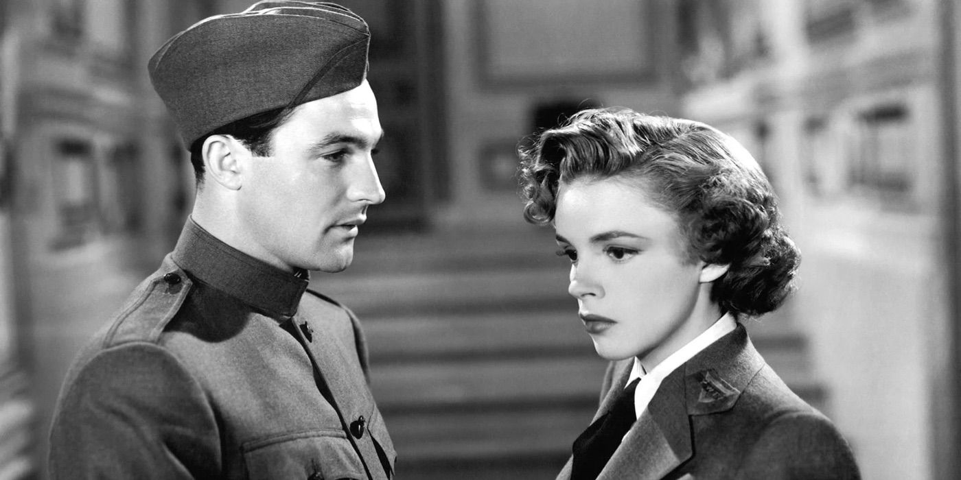 Gene Kelly and Judy Garland look on in For Me and My Gal