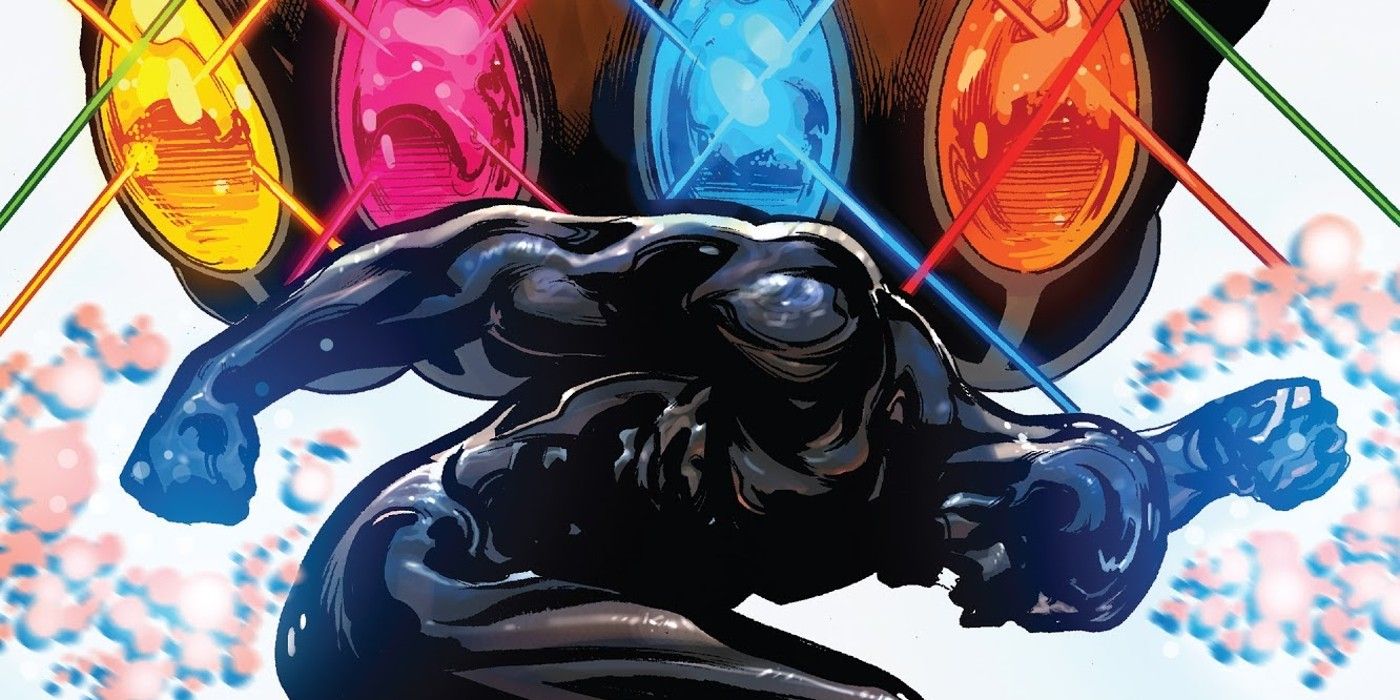 Thanos #17 Cover Black Surfer Infinity Gauntlet