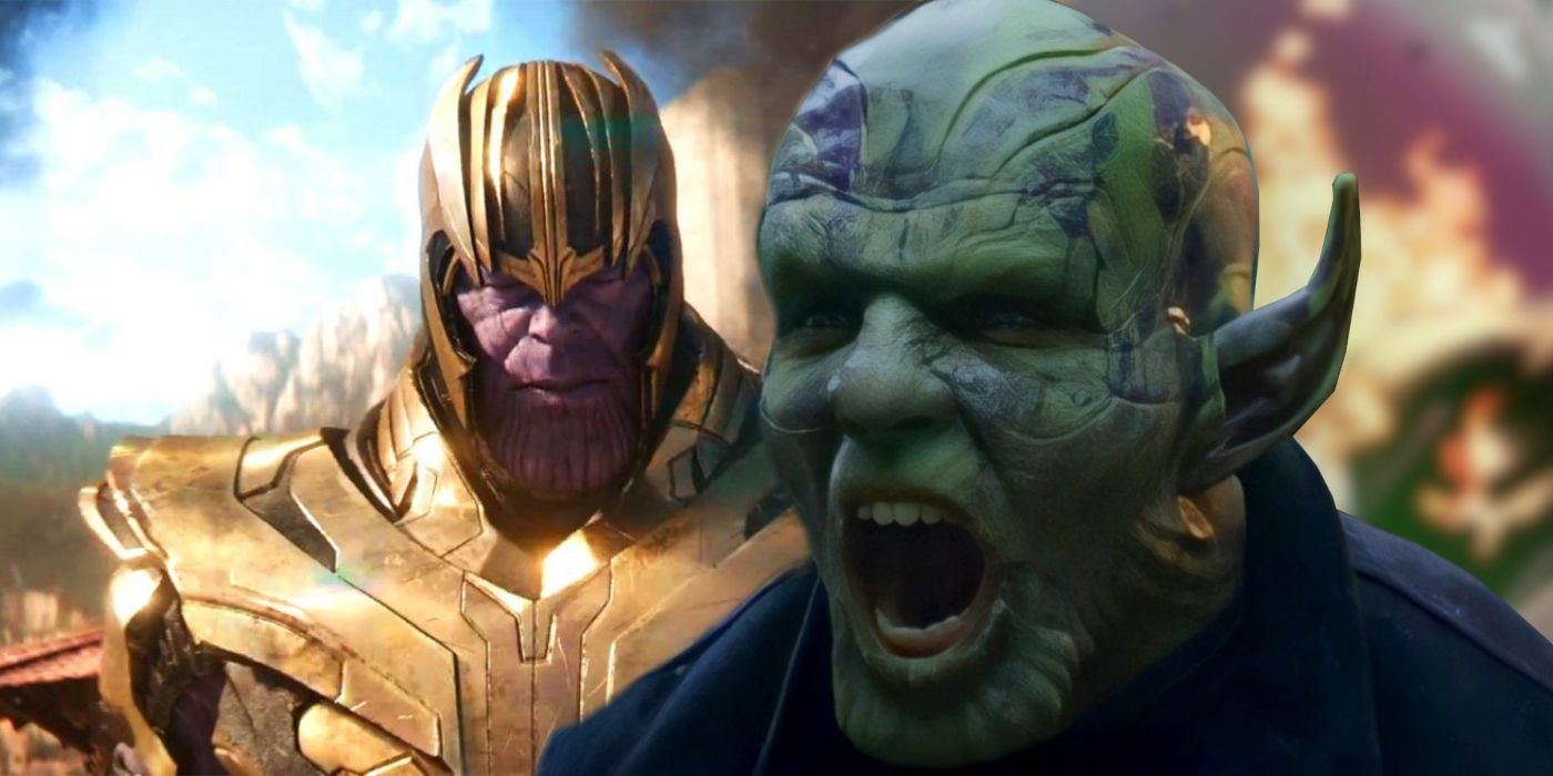 Thanos vs Super-Skrull.