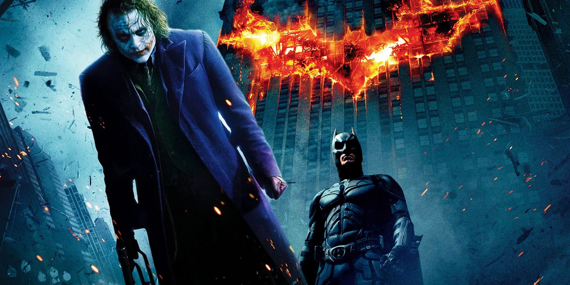 The Dark Knight's poster and the character poster for Joker