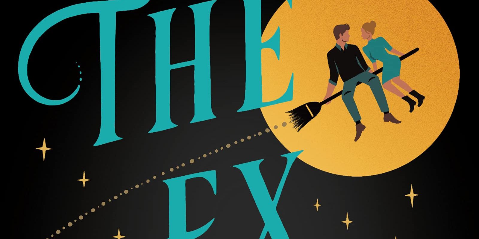 The Ex Hex's cover shows Vivienne and Rhys flying in front of the moon on a broomstick.