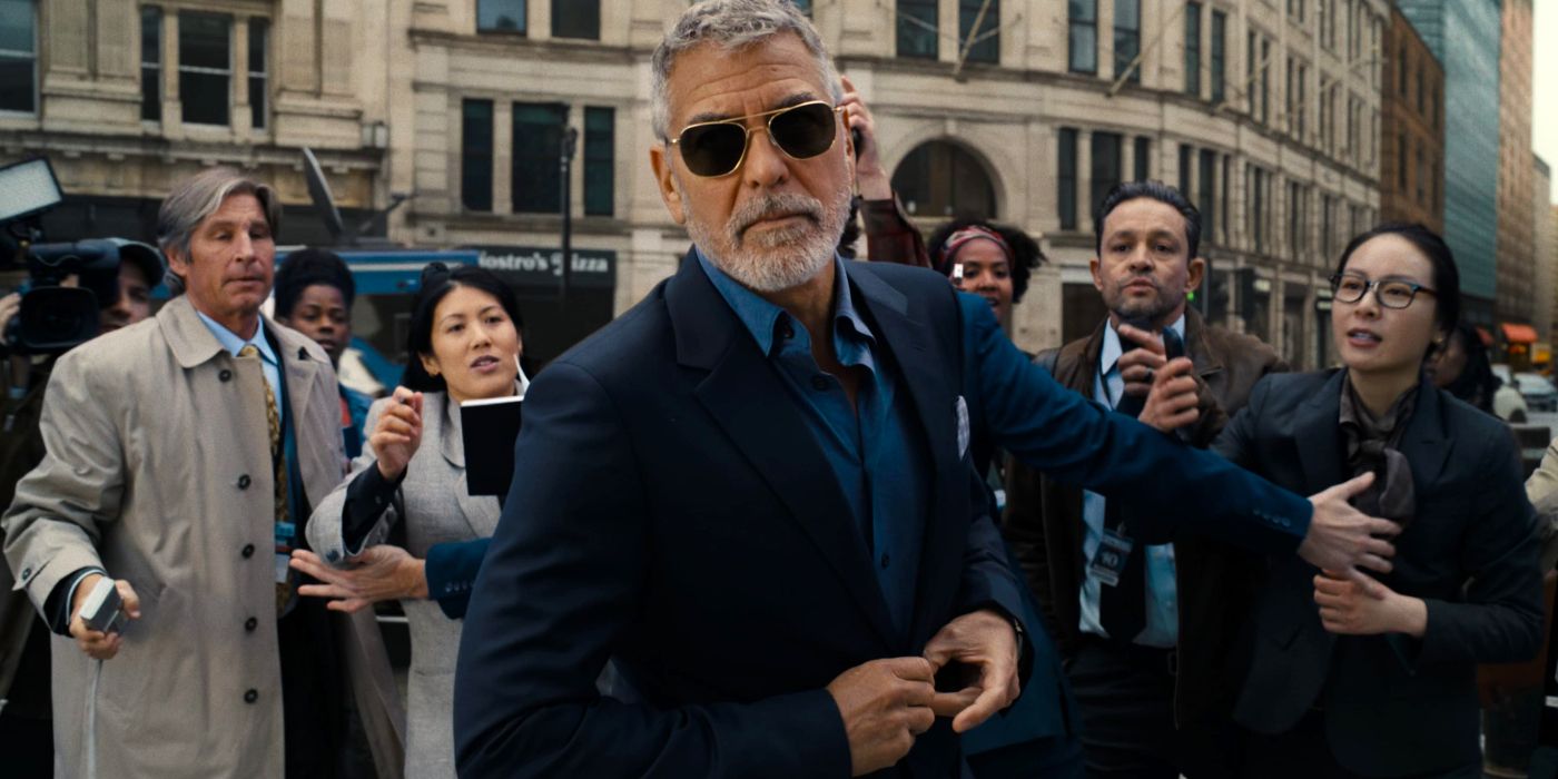George Clooney's Bruce Wayne in The Flash's ending.