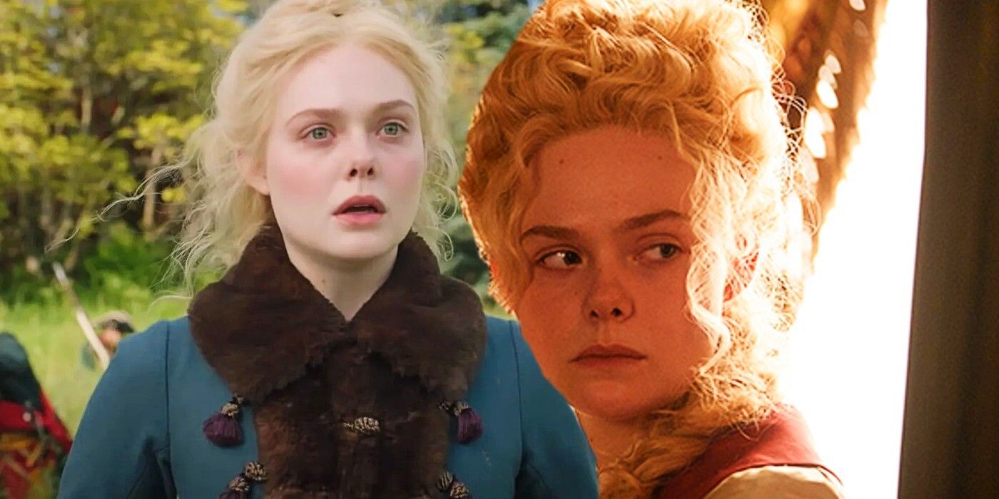 Elle Fanning as Catherine the Great in The Great