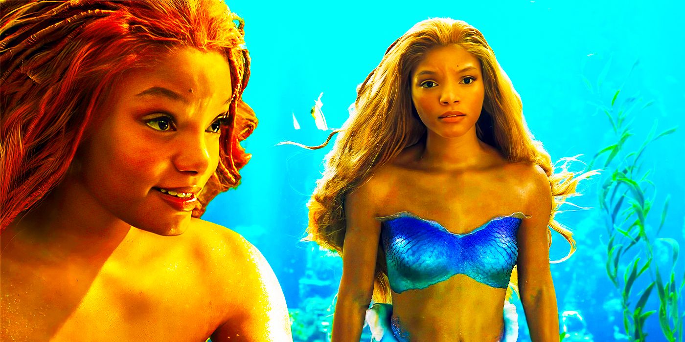 Ariel from The Little Mermaid is underwater.