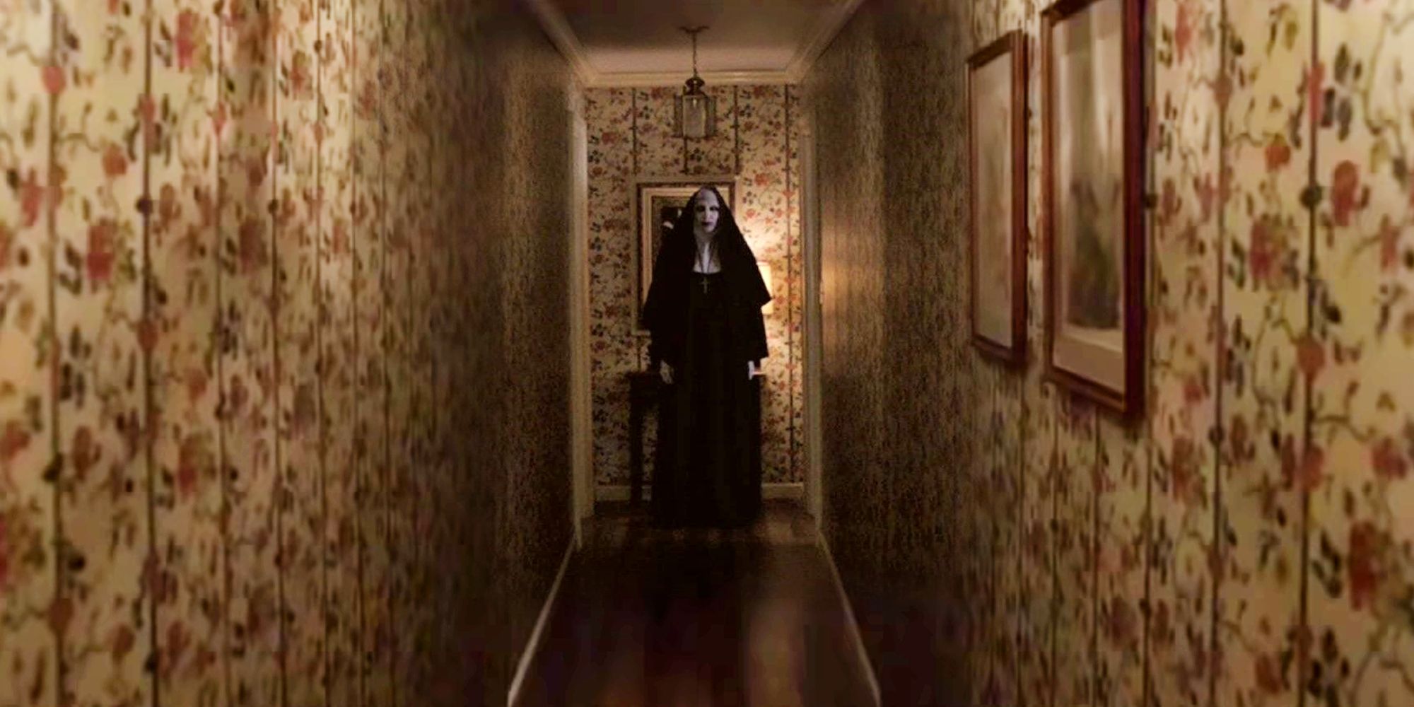 The Nun in The Conjuring 2's Hallway Scene