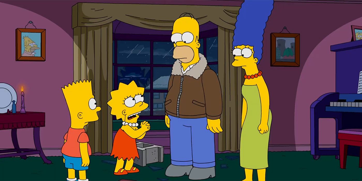 The Simpsons family in their living room home in season 35 trailer