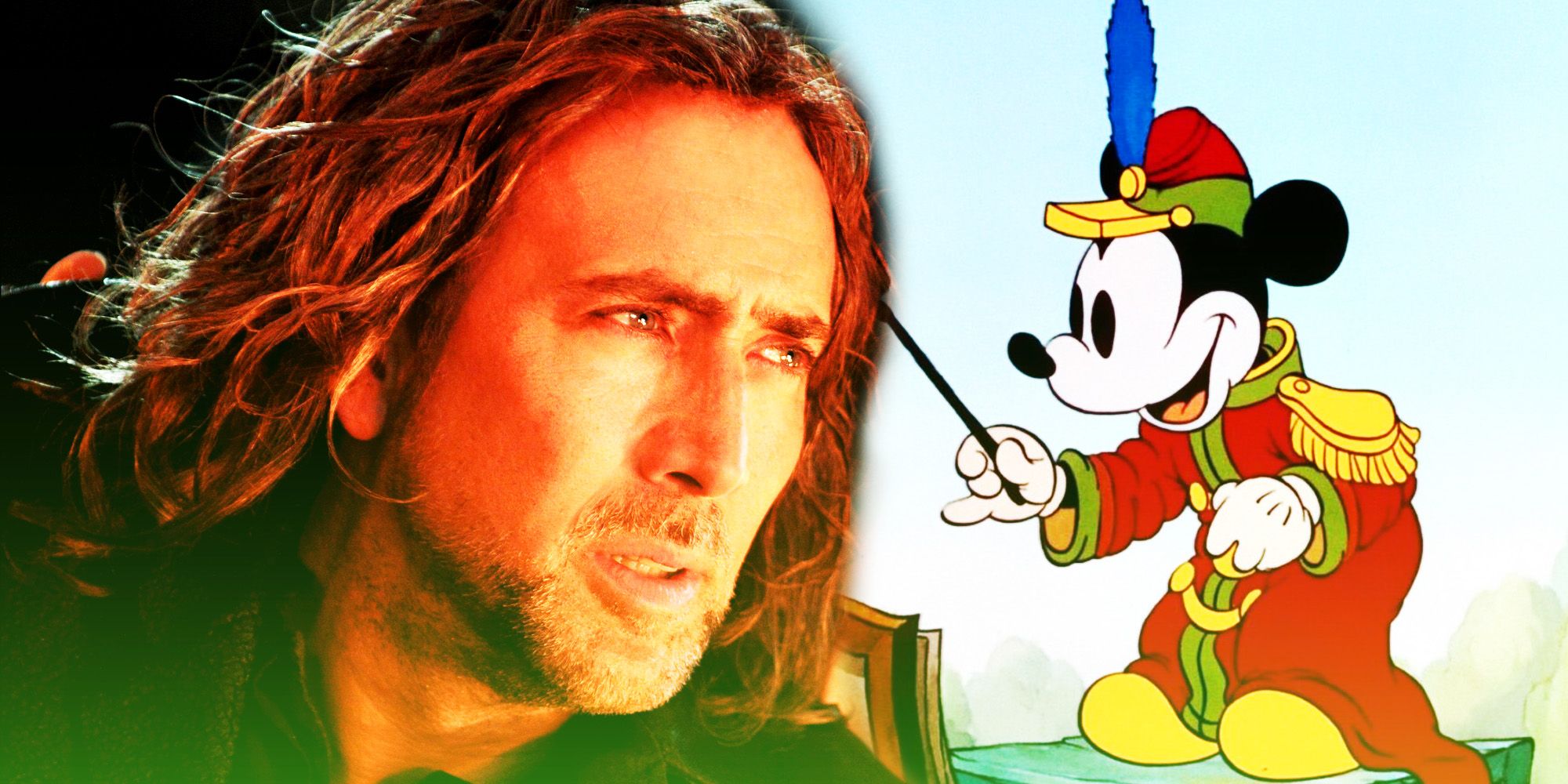 Nicolas Cage and Mickey Mouse