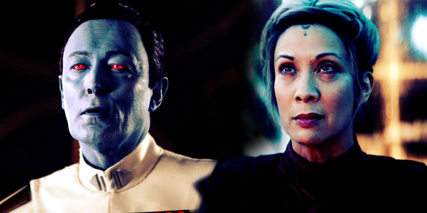 Thrawn and Morgan Elsbeth in Ahsoka