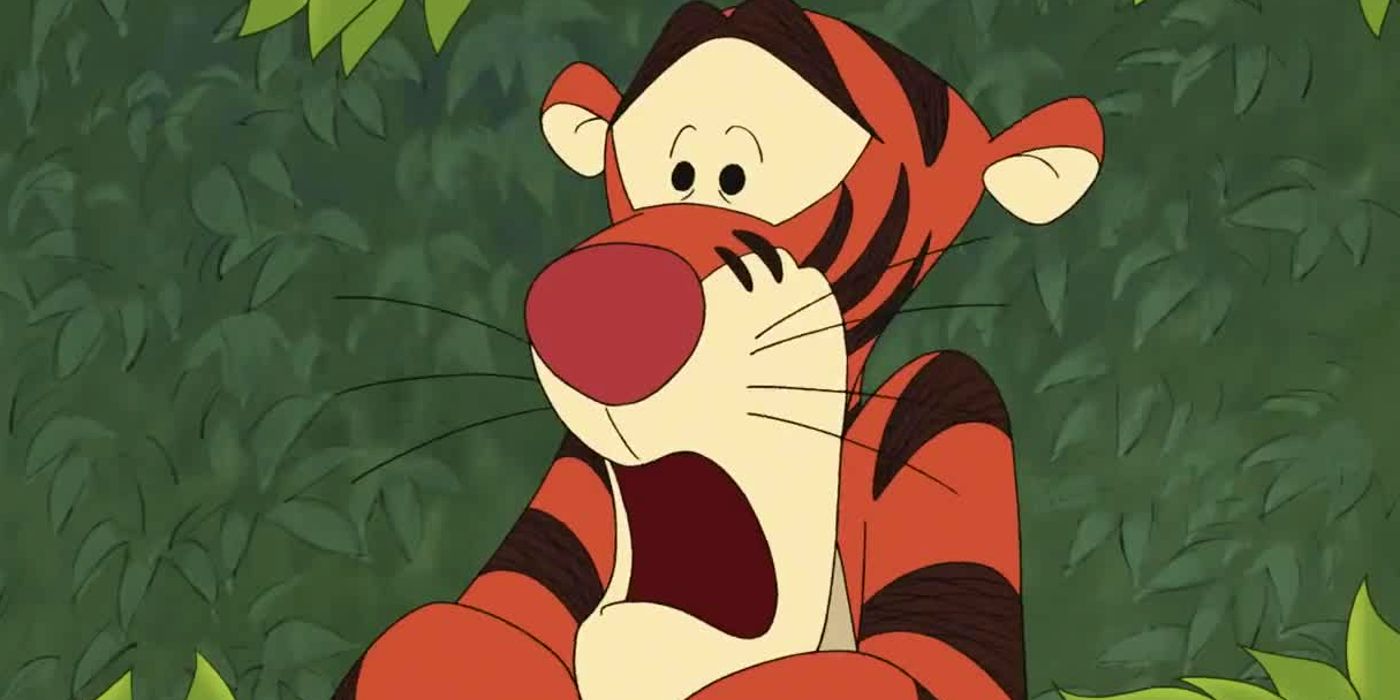 Tigger looking scared in Winnie-the-Pooh