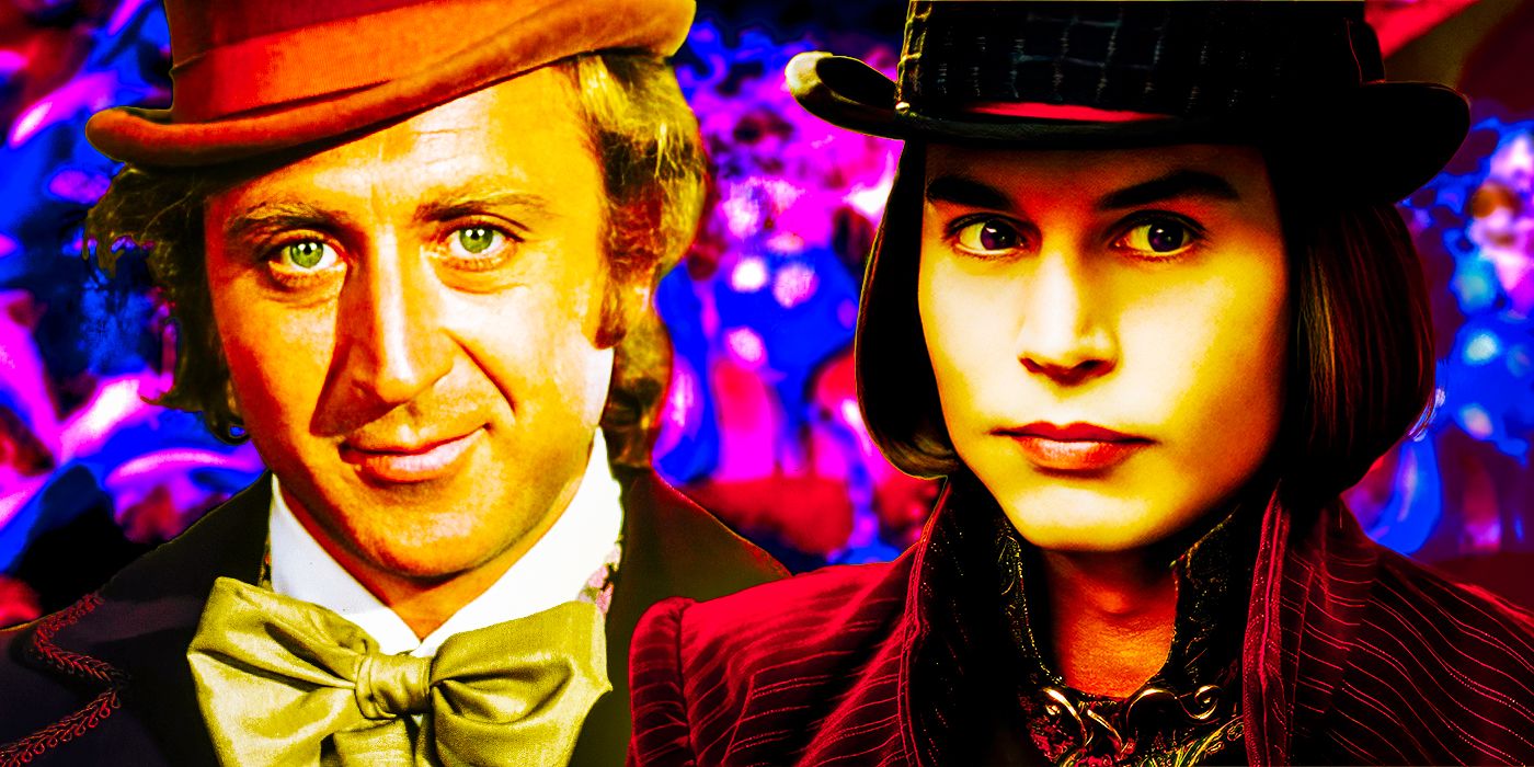 Willy Wonka de Gene Wilder y Willy Wonka de Johnny Depp