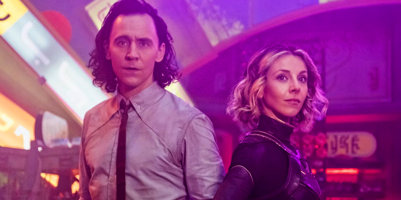 Tom Hiddleston as Loki and Sophia Di Martino as Sylvie in the MCU&rsquo;s Phase 4