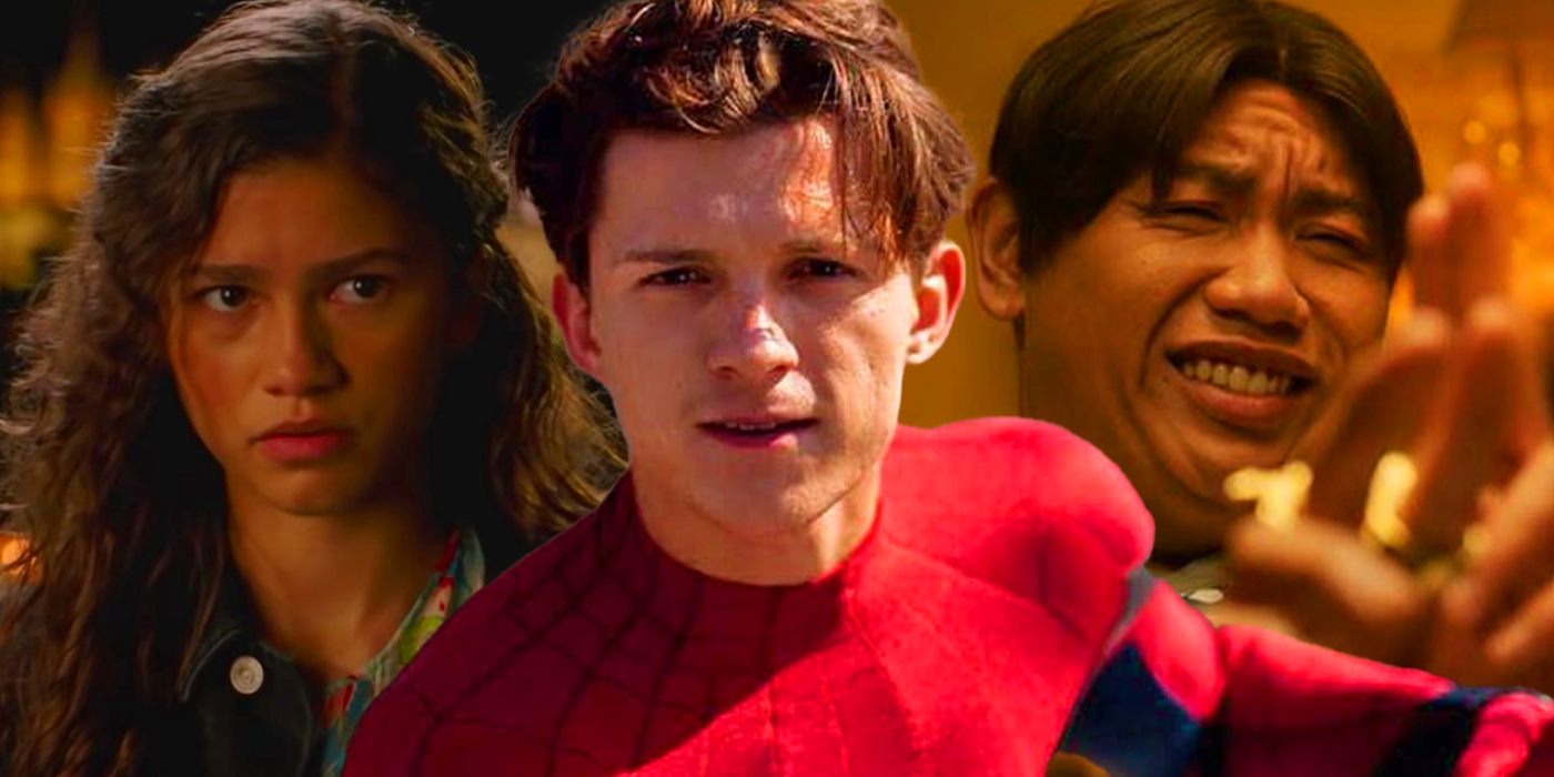 Tom Holland, Zendaya, and Jacob Batalon in the MCU's Spider-Man franchise