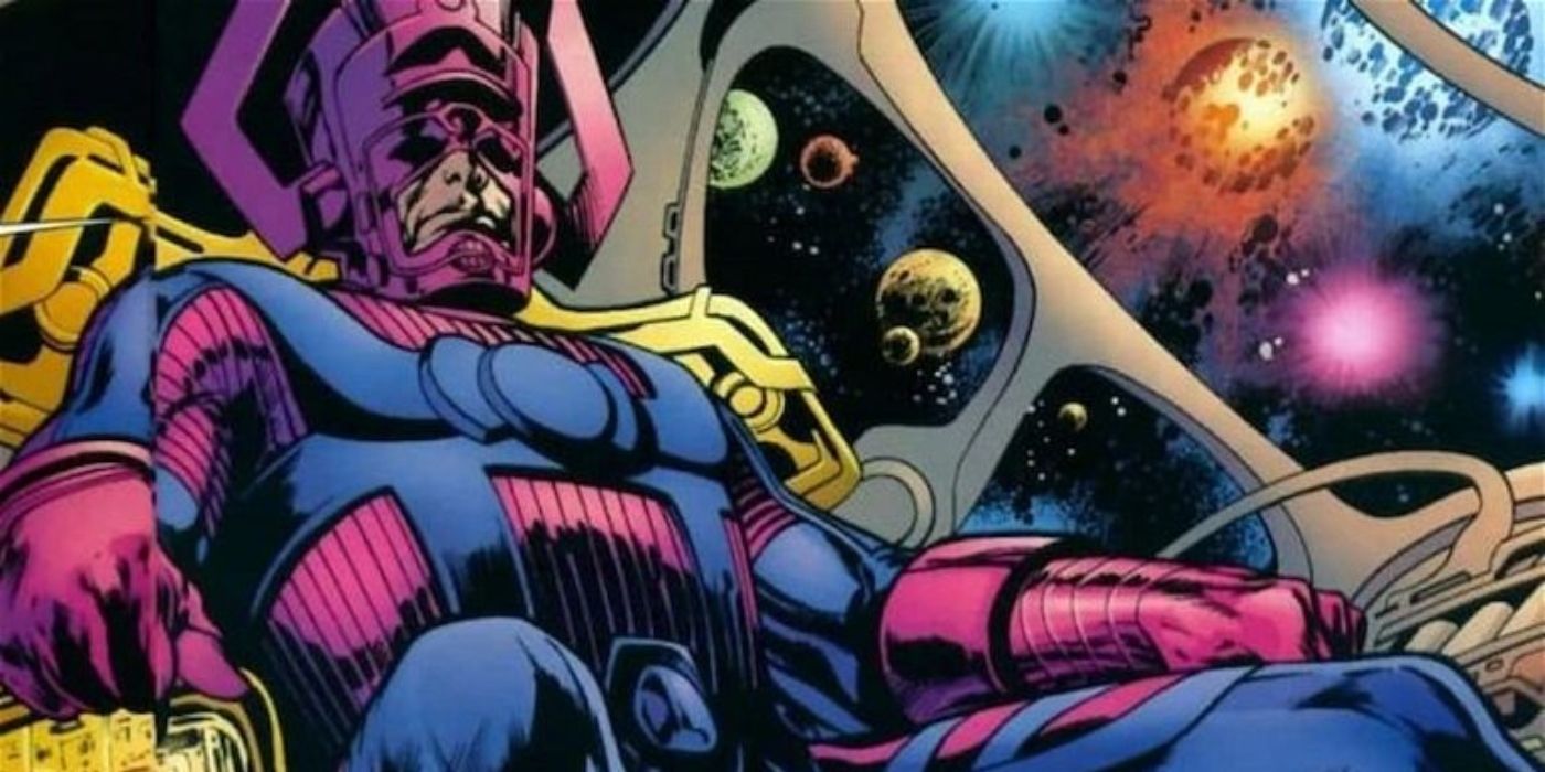 Galactus sitting in his ship. 