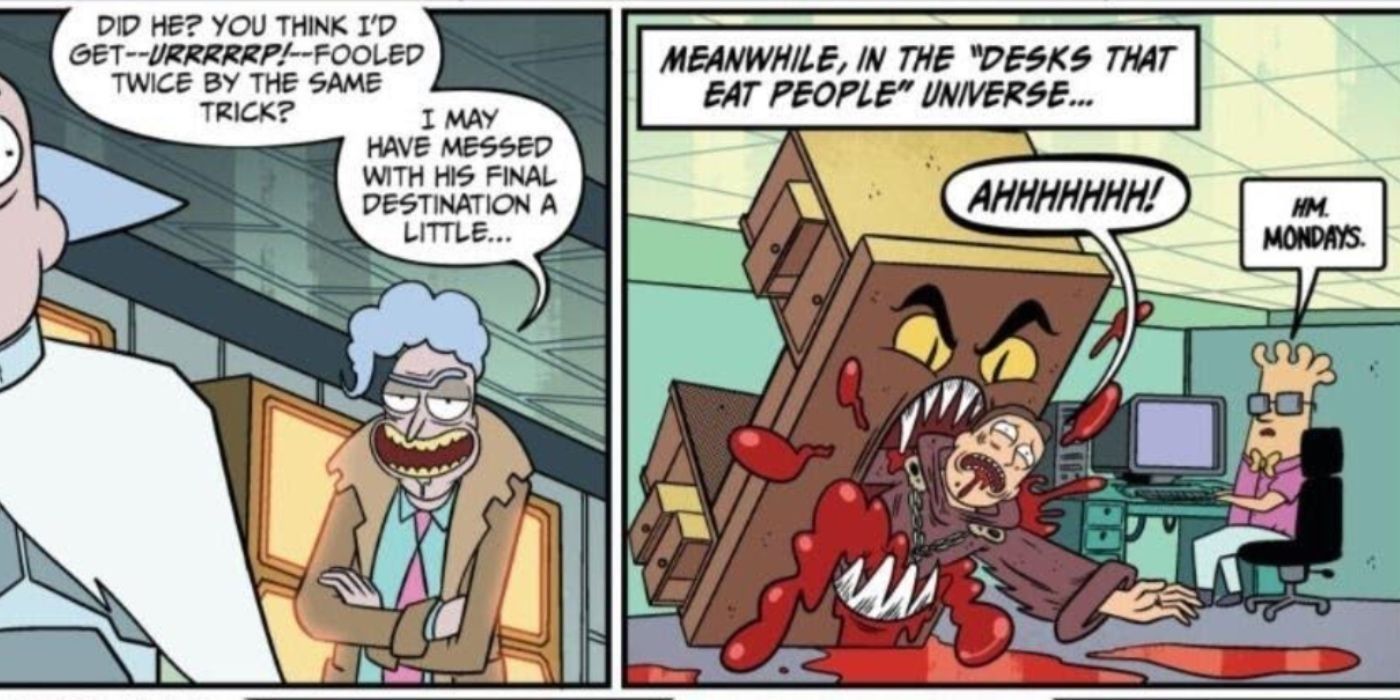 Rick and Morty Dilbert parody.